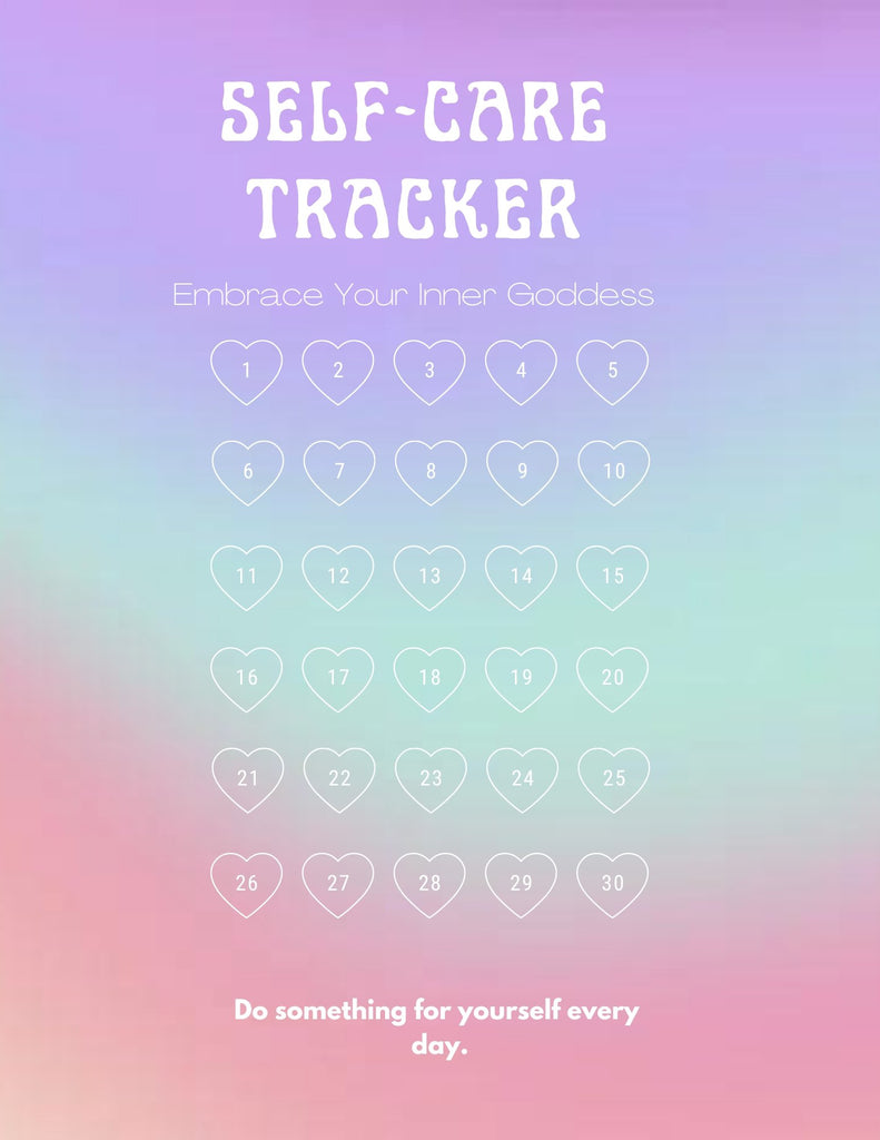Goddess - 30 Day Self-Care Tracker